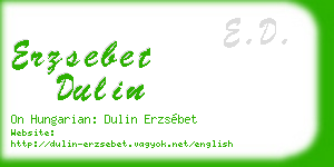 erzsebet dulin business card